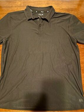 Men’s Black Polo Shirt FLX
